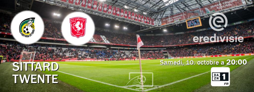 Match entre Sittard et Twente en direct à la DAZN 1 (samedi, 10. octobre a  20:00).