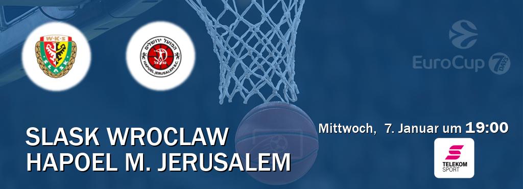 Das Spiel zwischen Slask Wroclaw und Hapoel M. Jerusalem wird am Mittwoch,  7. Januar um  19:00, live vom Magenta Sport übertragen.