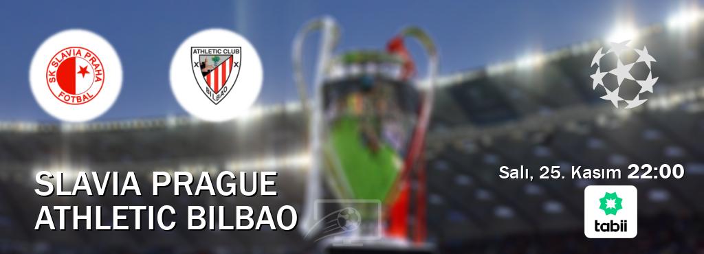 Karşılaşma Slavia Prague - Athletic Bilbao Tabii'den canlı yayınlanacak (Salı, 25. Kasım 22:00). Karşılaşma Slavia Prague - Athletic Bilbao Tabii'den canlı yayınlanacak (Salı, 25. Kasım 22:00).
