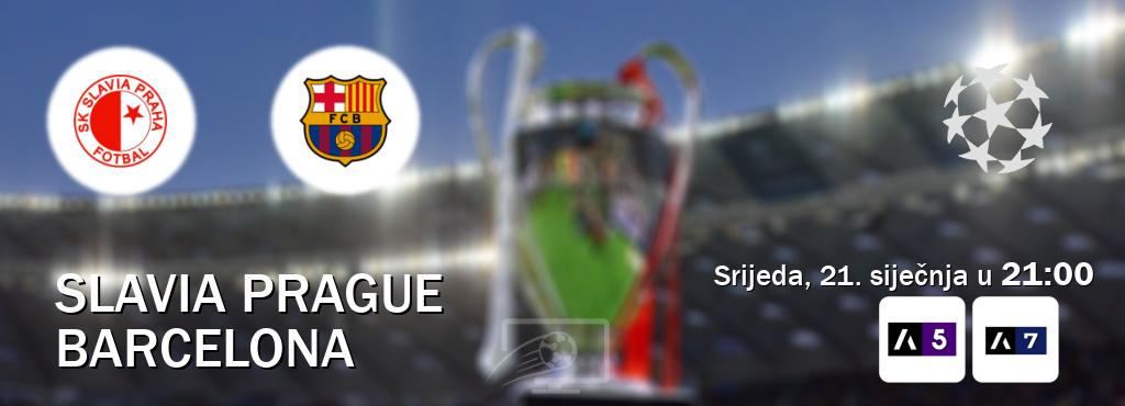 Izravni prijenos utakmice Slavia Prague i Barcelona pratite uživo na Arena Sport 5 i Arena Sport 7 (srijeda, 21. siječnja u 21:00). Izravni prijenos utakmice Slavia Prague i Barcelona pratite uživo na Arena Sport 5 i Arena Sport 7 (srijeda, 21. siječnja u 21:00).