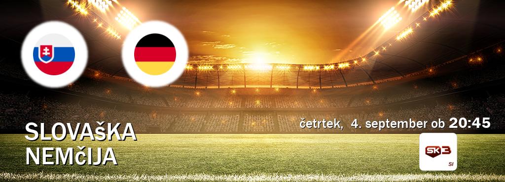 Dvoboj Slovaška in Nemčija s prenosom tekme v živo na Sportklub 3. Dvoboj Slovaška in Nemčija s prenosom tekme v živo na Sportklub 3.
