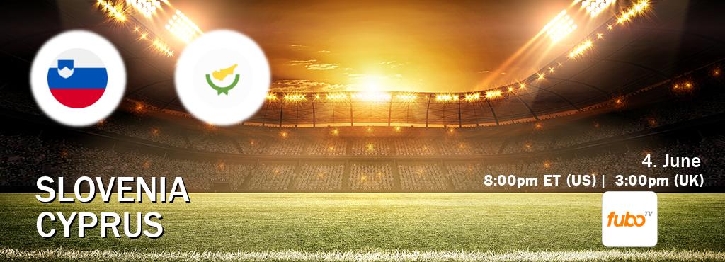You can watch game live between Slovenia and Cyprus on fuboTV(US).
