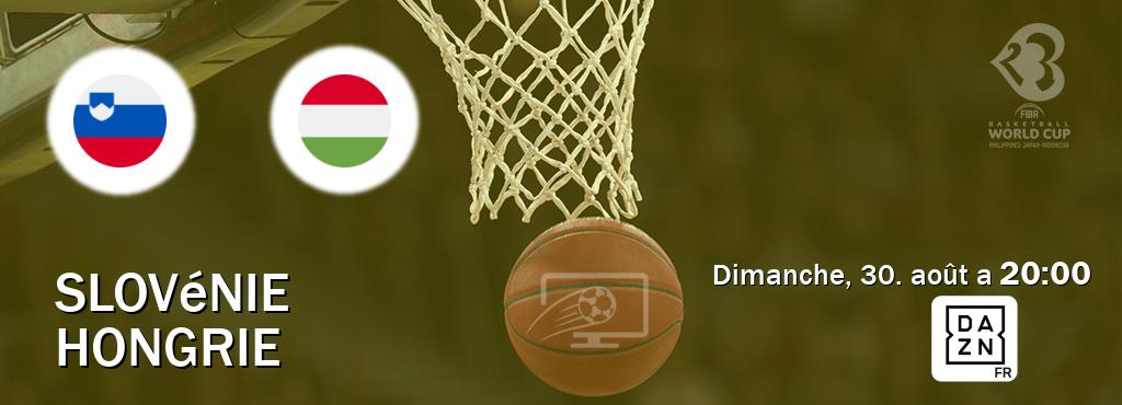 Match entre Slovénie et Hongrie en direct à la DAZN (dimanche, 30. août a  20:00).