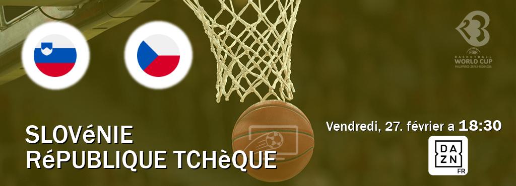 Match entre Slovénie et République Tchèque en direct à la DAZN (vendredi, 27. février a  18:30).