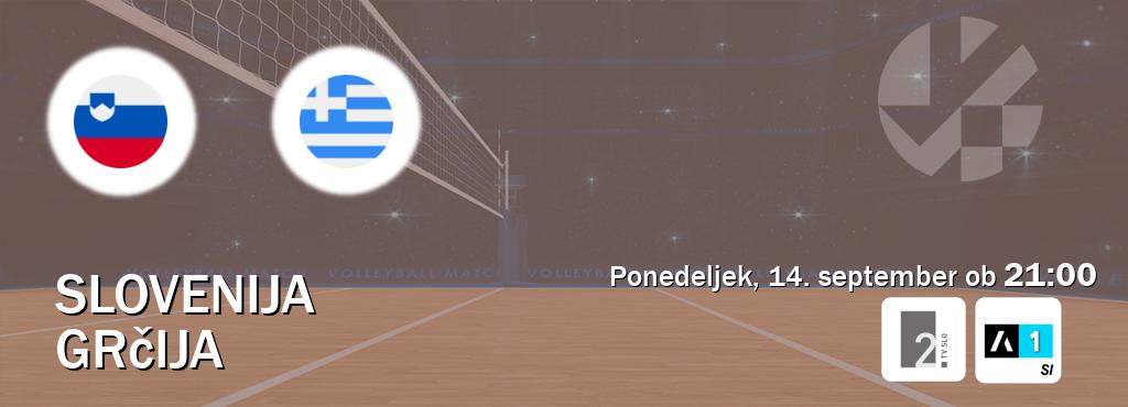 Slovenija in Grčija v živo na TV Slo 2 in Arena Sport 1. Prenos tekme bo v ponedeljek, 14. september ob  21:00