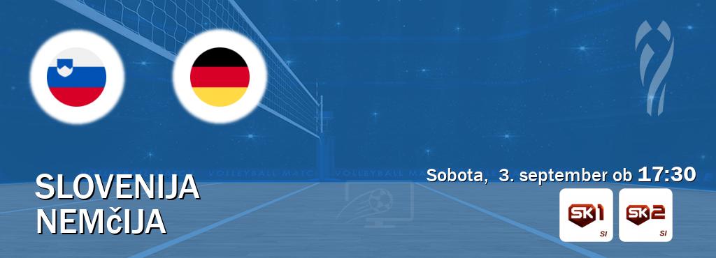 Prenos tekme med Slovenija in Nemčija v živo na Sportklub 1 in Sportklub 2 (sobota,  3. september ob  17:30 uri).