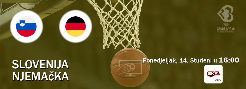 Izravni prijenos utakmice Slovenija i Njemačka pratite uživo na Sportklub 3 (Ponedjeljak, 14. Studeni u  18:00).