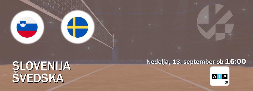 Slovenija in Švedska v živo na Arena Sport Premium. Prenos tekme bo v nedelja, 13. september ob  16:00