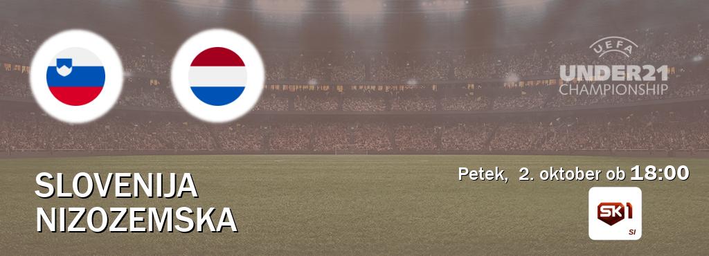 Prenos tekme med Slovenija U21 in Nizozemska U21 v živo na Sportklub 1 (petek,  2. oktober ob  18:00 uri).