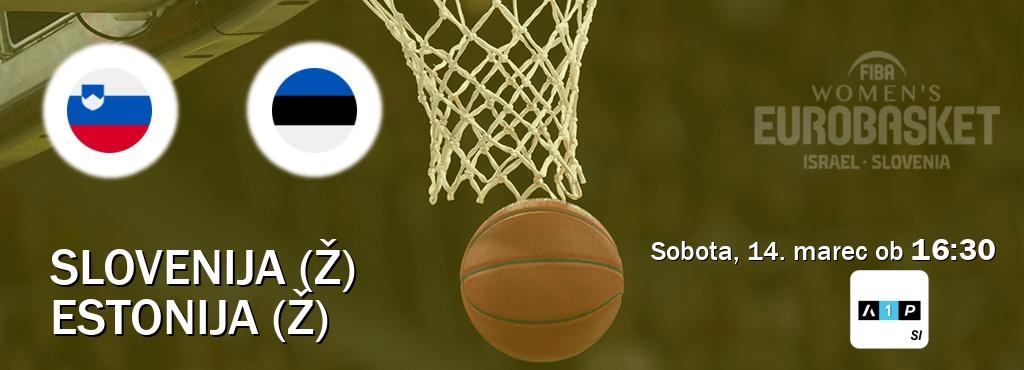 Slovenija (Ž) in Estonija (Ž) v živo na Arena Sport Premium. Prenos tekme bo v sobota, 14. marec ob  16:30