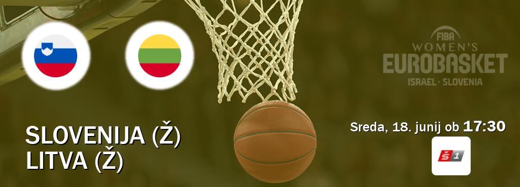 Slovenija (Ž) in Litva (Ž) v živo na Sport TV 1. Prenos tekme bo v sreda, 18. junij ob  17:30