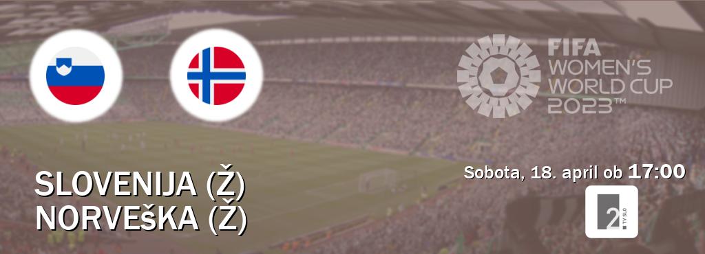 Dvoboj Slovenija (Ž) in Norveška (Ž) s prenosom tekme v živo na TV Slo 2.
