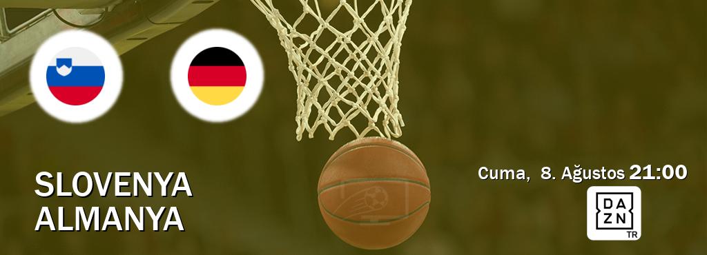 Karşılaşma Slovenya - Almanya DAZN'den canlı yayınlanacak (Cuma,  8. Ağustos  21:00).