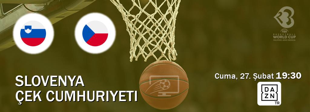 Karşılaşma Slovenya - Çek Cumhuriyeti DAZN'den canlı yayınlanacak (Cuma, 27. Şubat  19:30).