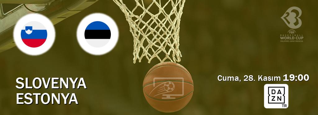 Karşılaşma Slovenya - Estonya DAZN'den canlı yayınlanacak (Cuma, 28. Kasım  19:00).