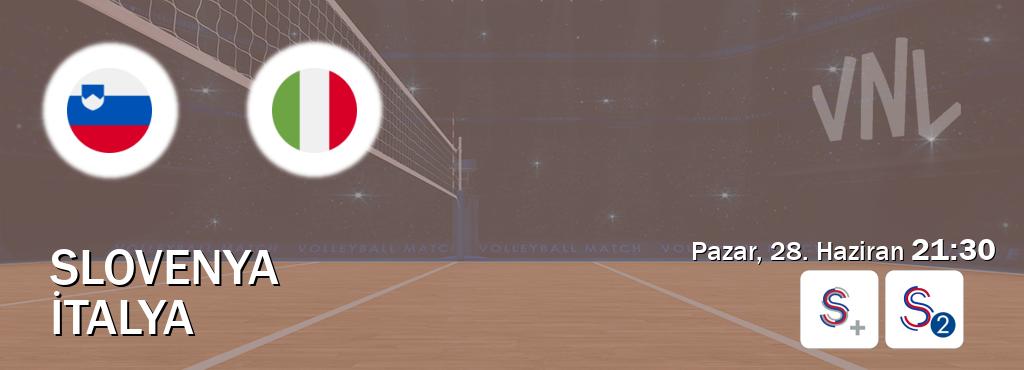 Karşılaşma Slovenya - İtalya S Sport + ve S Sport 2'den canlı yayınlanacak (Pazar, 28. Haziran  21:30).