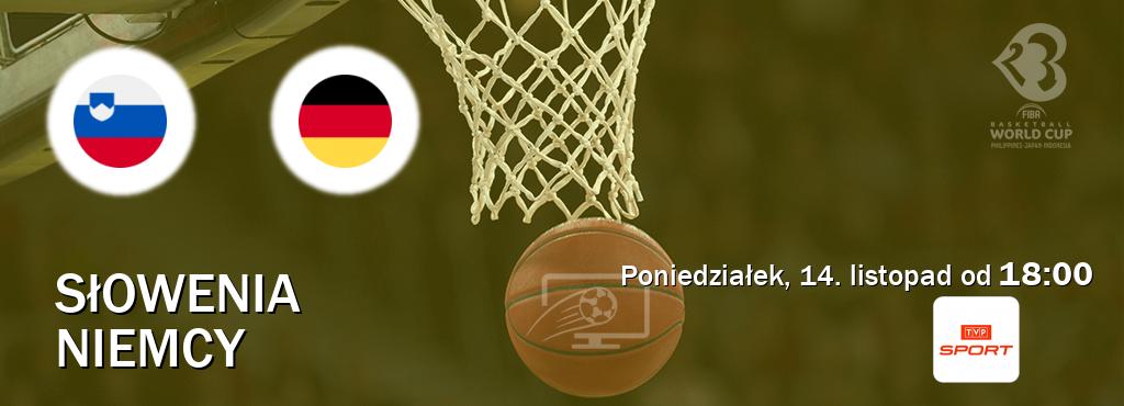 Gra między Słowenia i Niemcy transmisja na żywo w TVP Sport (poniedziałek, 14. listopad od  18:00).