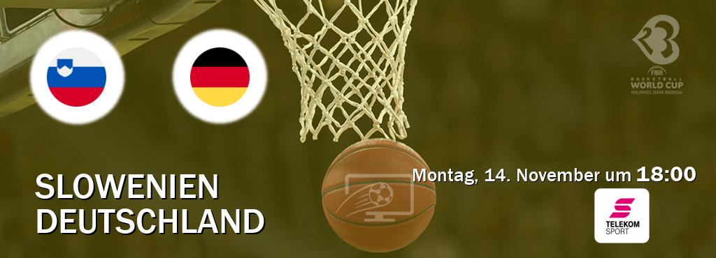 Das Spiel zwischen Slowenien und Deutschland wird am Montag, 14. November um  18:00, live vom Magenta Sport übertragen.