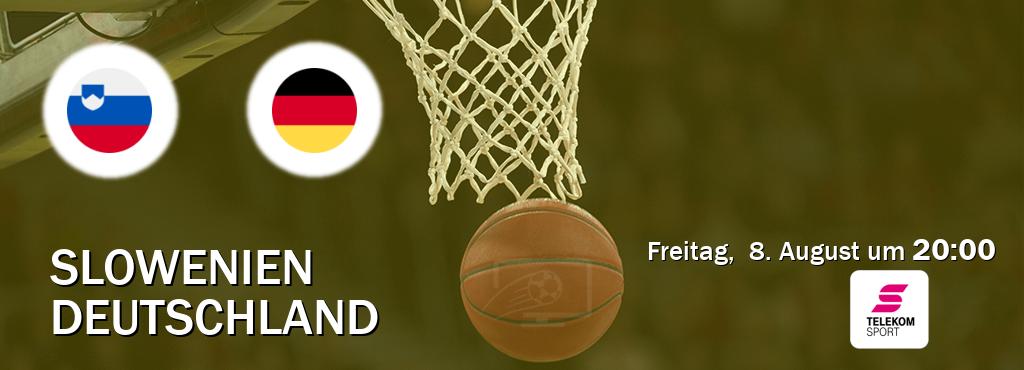 Das Spiel zwischen Slowenien und Deutschland wird am Freitag,  8. August um  20:00, live vom Magenta Sport übertragen.
