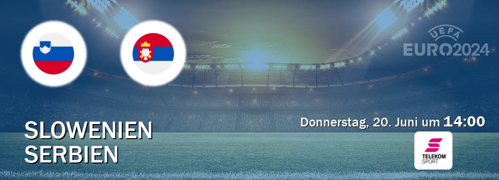 Das Spiel zwischen Slowenien und Serbien wird am Donnerstag, 20. Juni um  14:00, live vom Magenta Sport übertragen.