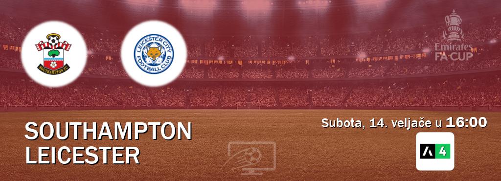 Izravni prijenos utakmice Southampton i Leicester pratite uživo na Arena Sport 4 (subota, 14. veljače u  16:00).