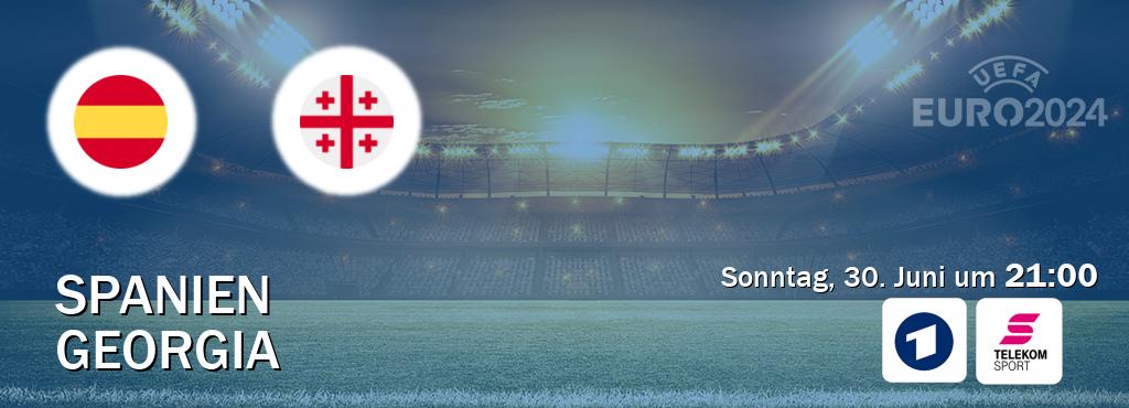 Das Spiel zwischen Spanien und Georgia wird am Sonntag, 30. Juni um  21:00, live vom Das Erste und Magenta Sport übertragen.