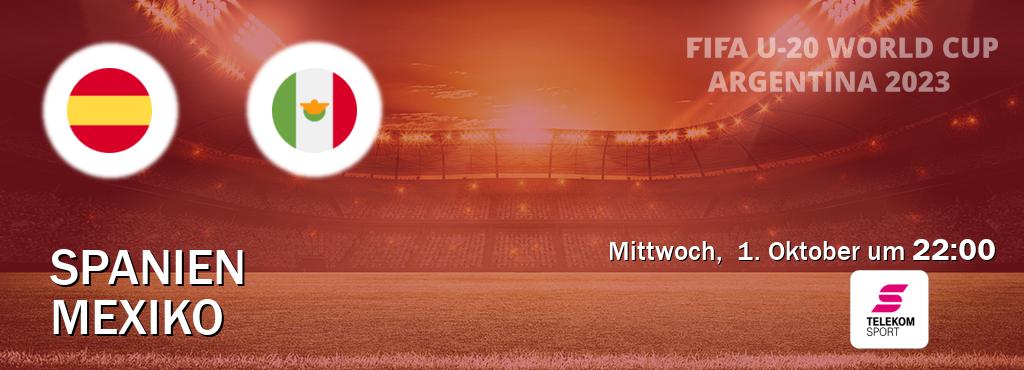Das Spiel zwischen Spanien U20 und Mexiko U20 wird am Mittwoch, 1. Oktober um 22:00, live vom Magenta Sport übertragen. Das Spiel zwischen Spanien U20 und Mexiko U20 wird am Mittwoch, 1. Oktober um 22:00, live vom Magenta Sport übertragen.