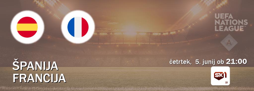 Španija in Francija v živo na Sportklub 1. Prenos tekme bo v četrtek,  5. junij ob  21:00