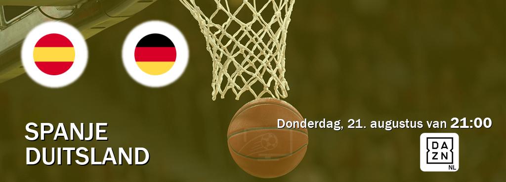 Wedstrijd tussen Spanje en Duitsland live op tv bij DAZN (donderdag, 21. augustus van  21:00).