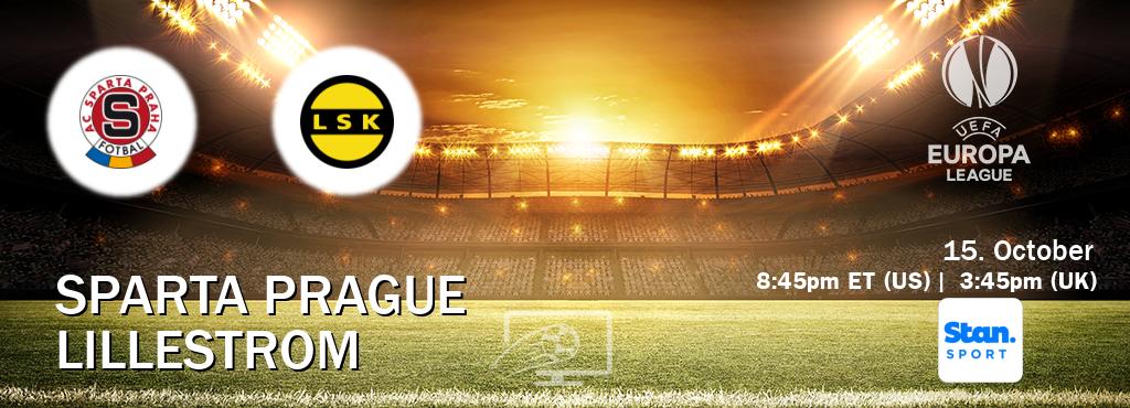 You can watch game live between Sparta Prague and Lillestrom on Stan Sport(AU).