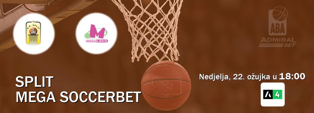Izravni prijenos utakmice Split i Mega Soccerbet pratite uživo na Arena Sport 4 (nedjelja, 22. ožujka u  18:00).