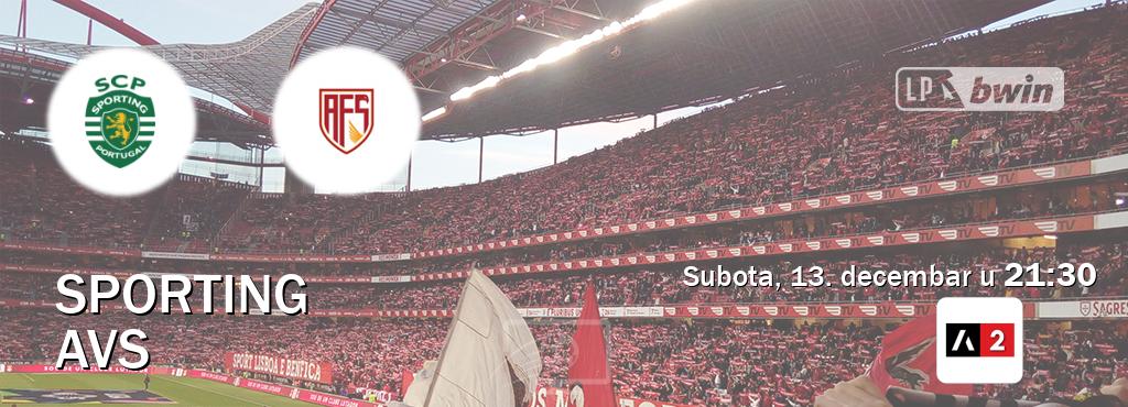 Izravni prijenos utakmice Sporting i AVS pratite uživo na Arena Sport 2 (subota, 13. decembar u 21:30). Izravni prijenos utakmice Sporting i AVS pratite uživo na Arena Sport 2 (subota, 13. decembar u 21:30).