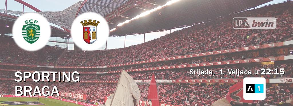 Izravni prijenos utakmice Sporting i Braga pratite uživo na Arena Sport 1 (Srijeda,  1. Veljača u  22:15).