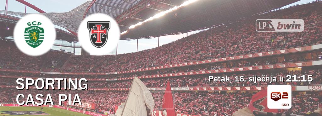 Izravni prijenos utakmice Sporting i Casa Pia pratite uživo na Sportklub 2 (petak, 16. siječnja u  21:15).