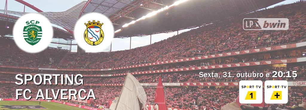 Jogo entre Sporting e FC Alverca tem emissão Sport TV 1, Sport TV + (sexta, 31. outubro e 20:15). Jogo entre Sporting e FC Alverca tem emissão Sport TV 1, Sport TV + (sexta, 31. outubro e 20:15).