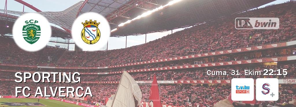 Karşılaşma Sporting - FC Alverca Tivibu Spor 4 ve S Sport +'den canlı yayınlanacak (Cuma, 31. Ekim 22:15). Karşılaşma Sporting - FC Alverca Tivibu Spor 4 ve S Sport +'den canlı yayınlanacak (Cuma, 31. Ekim 22:15).