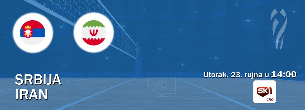 Izravni prijenos utakmice Srbija i Iran pratite uživo na Sportklub 1 (utorak, 23. rujna u  14:00).