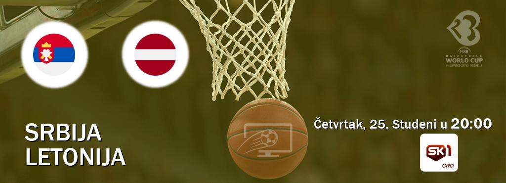 Izravni prijenos utakmice Srbija i Letonija pratite uživo na Sportklub 1 (Četvrtak, 25. Studeni u  20:00).