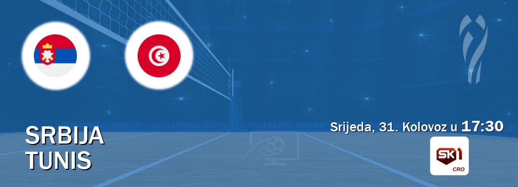 Izravni prijenos utakmice Srbija i Tunis pratite uživo na Sportklub 1 (Srijeda, 31. Kolovoz u  17:30).