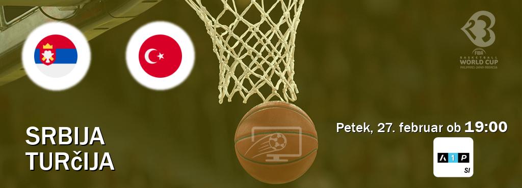 Srbija in Turčija v živo na Arena Sport Premium. Prenos tekme bo v petek, 27. februar ob  19:00
