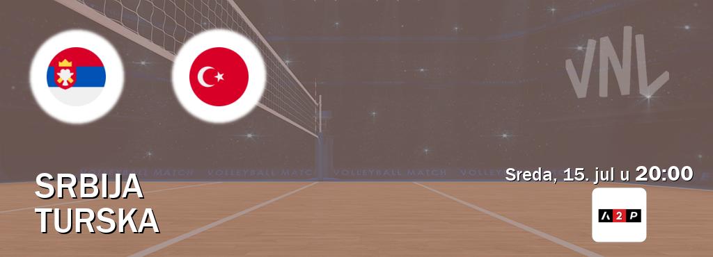 Izravni prijenos utakmice Srbija i Turska pratite uživo na Arena Premium 2 (sreda, 15. jul u  20:00).