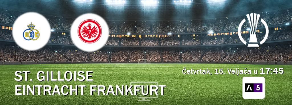 Izravni prijenos utakmice St. Gilloise i Eintracht Frankfurt pratite uživo na Arena Sport 5 (Četvrtak, 15. Veljača u  17:45).