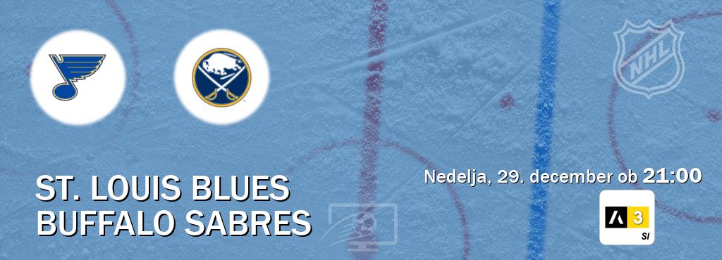 Ne zamudi prenosa tekme St. Louis Blues - Buffalo Sabres v živo na Arena Sport 3.