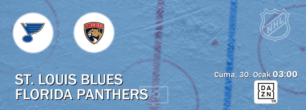 Karşılaşma St. Louis Blues - Florida Panthers DAZN'den canlı yayınlanacak (Cuma, 30. Ocak  03:00).