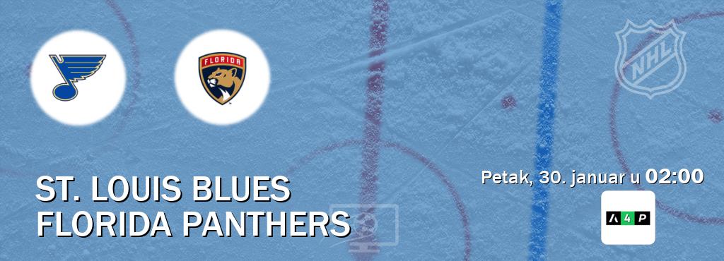Izravni prijenos utakmice St. Louis Blues i Florida Panthers pratite uživo na Arena Premium 4 (petak, 30. januar u  02:00).