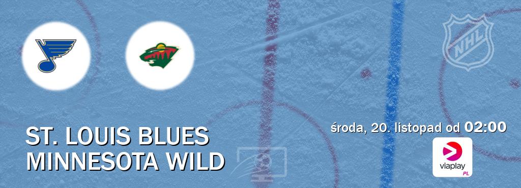 Gra między St. Louis Blues i Minnesota Wild transmisja na żywo w Viaplay Polska (środa, 20. listopad od  02:00).