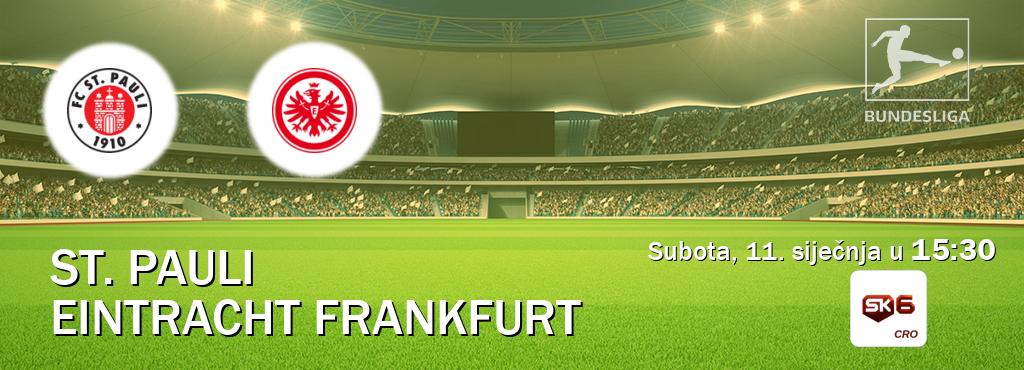 Izravni prijenos utakmice St. Pauli i Eintracht Frankfurt pratite uživo na Sportklub 6 (subota, 11. siječnja u  15:30).