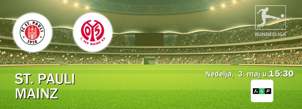 Izravni prijenos utakmice St. Pauli i Mainz pratite uživo na Arena Premium 4 (nedelja,  3. maj u  15:30).