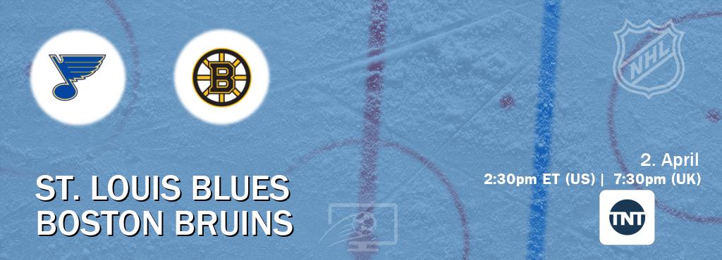You can watch game live between St. Louis Blues and Boston Bruins on TNT.