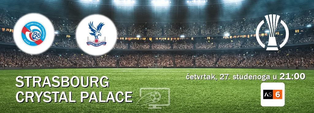 Izravni prijenos utakmice Strasbourg i Crystal Palace pratite uživo na Arena Sport 6 (četvrtak, 27. studenoga u 21:00). Izravni prijenos utakmice Strasbourg i Crystal Palace pratite uživo na Arena Sport 6 (četvrtak, 27. studenoga u 21:00).